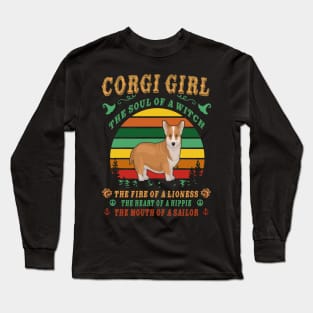 Corgi Girl - Witch - Lioness - Hippie - Sailor (79) Long Sleeve T-Shirt